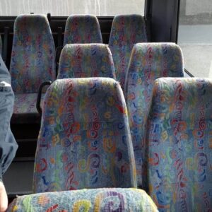 Reisebus Sitze mit alter Polsterung