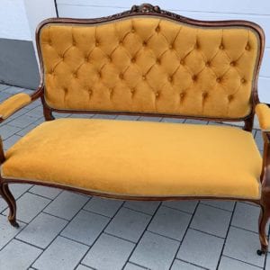 Gelbe 2-Sitz Sofa Klassische Art