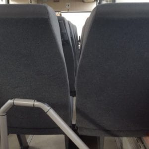 Reisebus Sitze von hinten